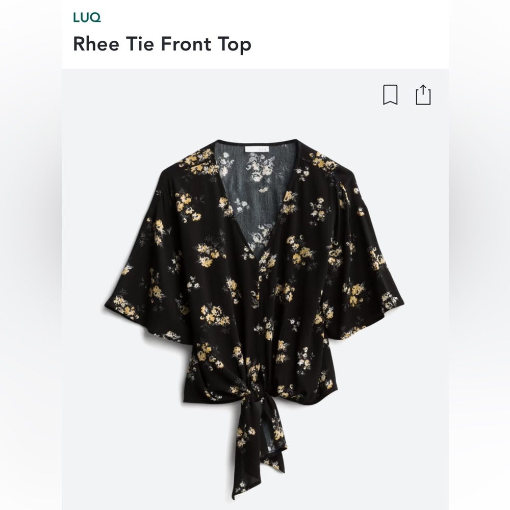 Tie front top